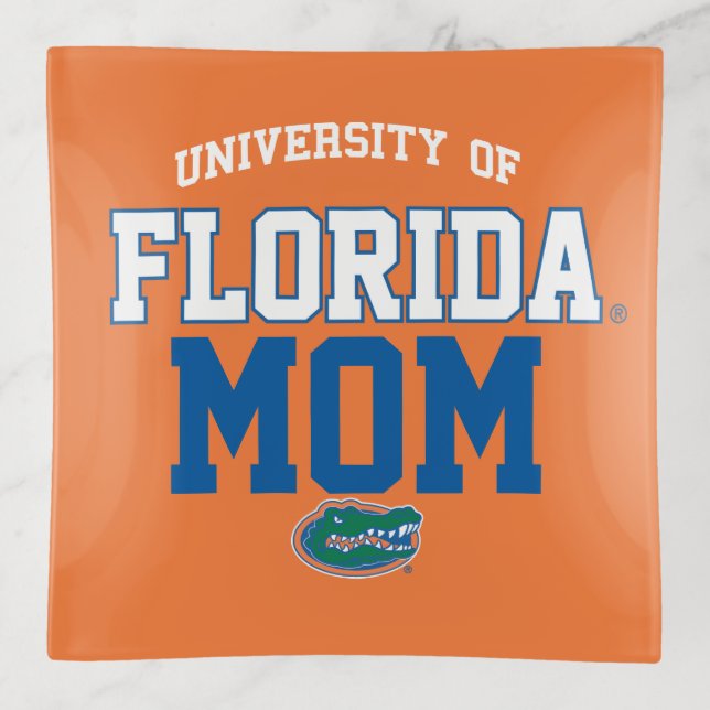 UF Orange and Blue Gator Family Trinket Tray (Front)