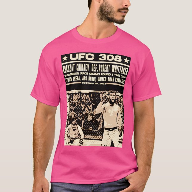 Ufc 308 Khamzat Chimaev Robert Whittaker T-Shirt (Front)