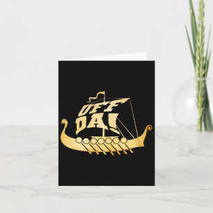 Uff Da! Ancient Viking Ship - Funny Midwest Boatin Card