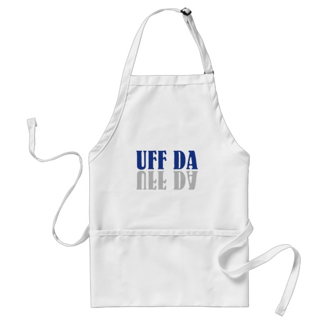 UFF DA Funny Scandinavia Adult Apron (Front)
