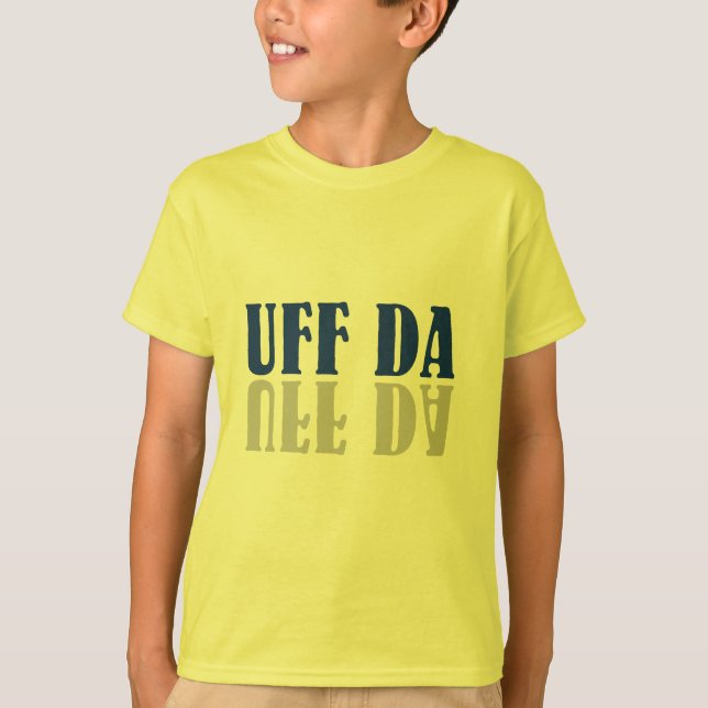 UFF DA Funny Scandinavian T-Shirt (Front)