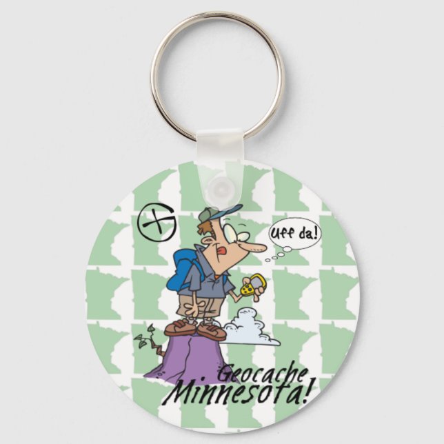 Uff da! Minnesota Cacher Keychain #1 (Front)