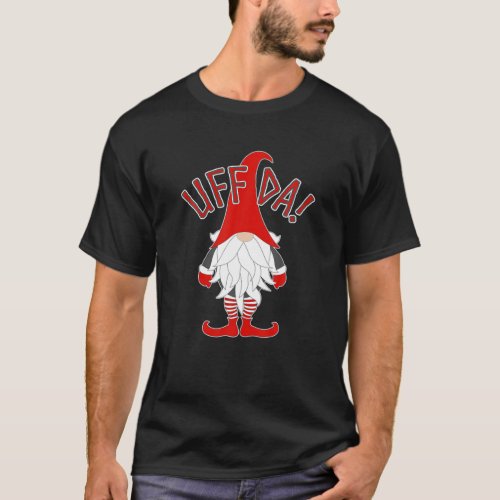 Uff_Da Nordic Gnome Scandinavian Tomte Nisse T_Shirt