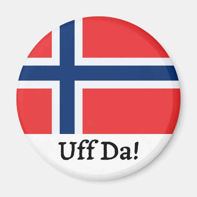 Uff Da Norwegian Magnet (Front)