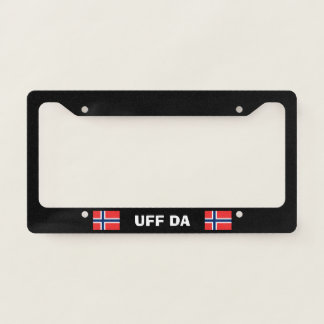 Uff Da Norwegian Plate Frame