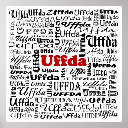 Uffda Poster Print