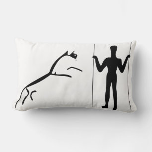 Uffington White Horse - Long Man Lumbar Pillow