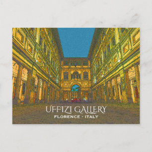 Uffizi Gallery, Florence, Italy Postcard