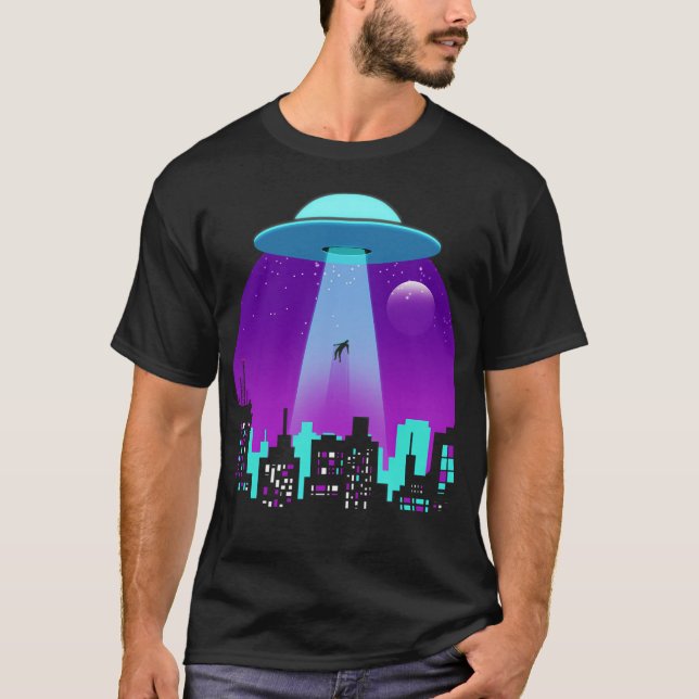 Ufo Abduction - Alien Abduction Beam T-Shirt (Front)