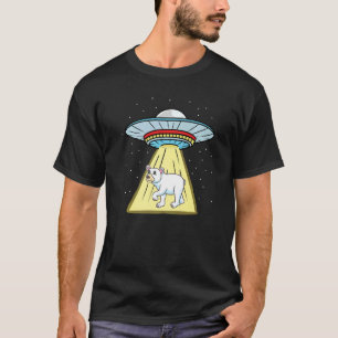 Ufo Abduction Cute Polar Bear T-Shirt