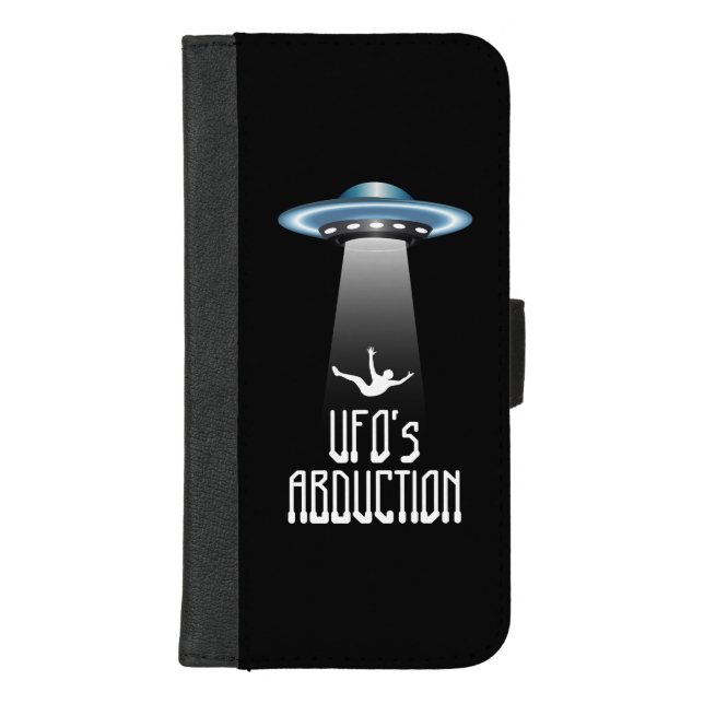 UFO abduction iPhone Wallet Case (Front)