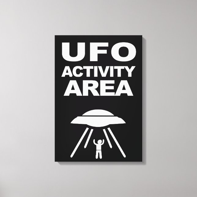 UFO activity area, geeky design Canvas Print (Front)