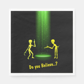 UFO Alien Abduction 👽 Do You Believe? Napkins