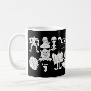 UFO, Alien, Bigfoot, Mothman, Dogman, Cryptids Coffee Mug