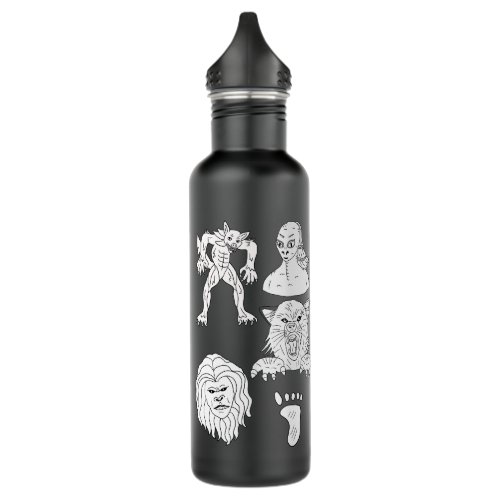 UFO Alien Bigfoot Mothman Dogman Cryptids  Stainless Steel Water Bottle