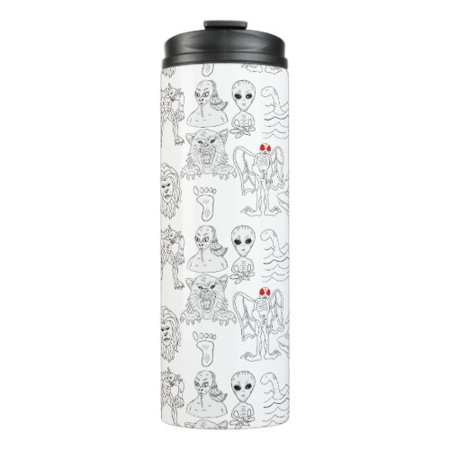 UFO Alien Bigfoot Mothman Dogman Cryptids  Thermal Tumbler