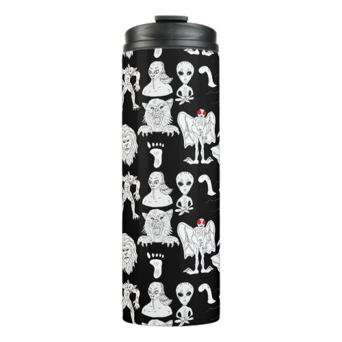 UFO Alien Bigfoot Mothman Dogman Cryptids   Thermal Tumbler