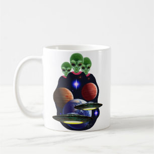 UFO/alien coffee mug