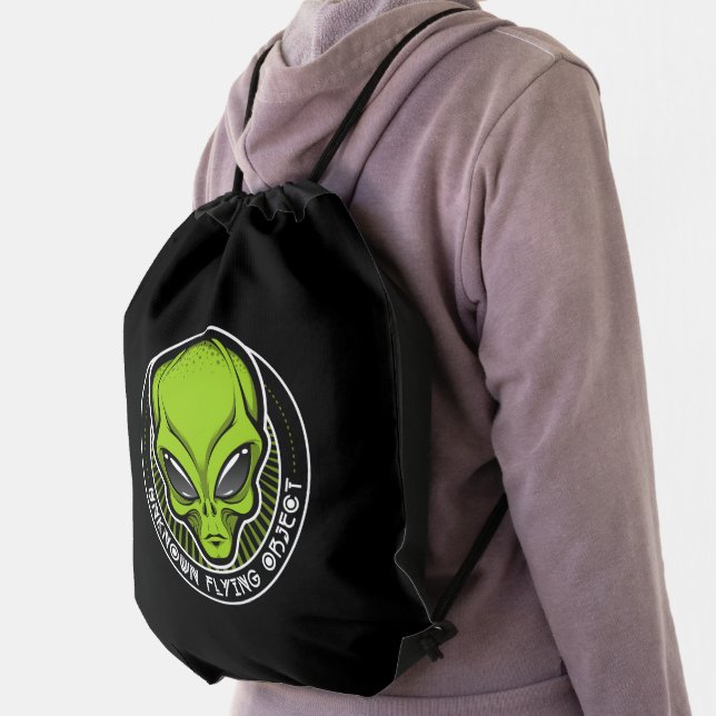 UFO Alien Drawstring Backpack (Insitu)