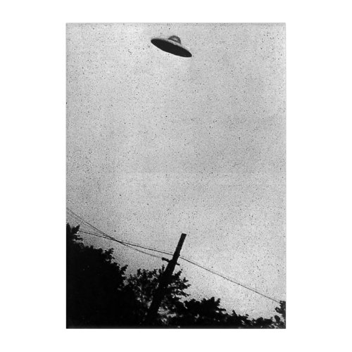 UFO Alien Extraterrestrial Spacecraft Top Secret Acrylic Print