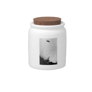 UFO Alien Extraterrestrial Spacecraft Top Secret Candy Jar