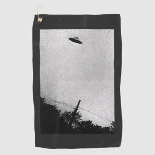 UFO Alien Extraterrestrial Spacecraft Top Secret Golf Towel