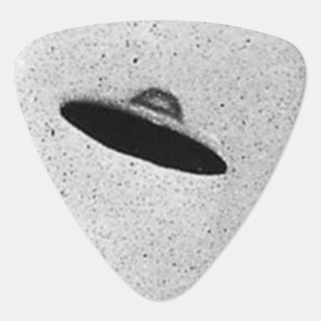 UFO Alien Extraterrestrial Spacecraft Top Secret Guitar Pick (Front)