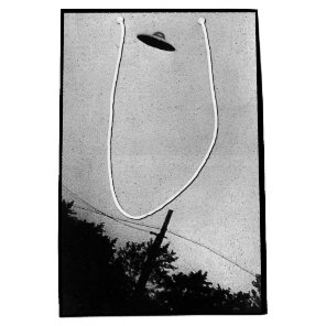 UFO Alien Extraterrestrial Spacecraft Top Secret Medium Gift Bag