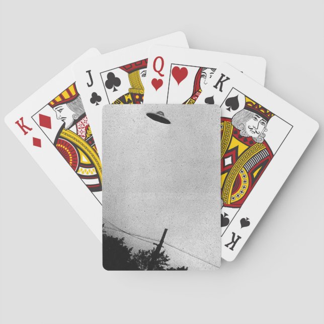 UFO Alien Extraterrestrial Spacecraft Top Secret Poker Cards (Back)