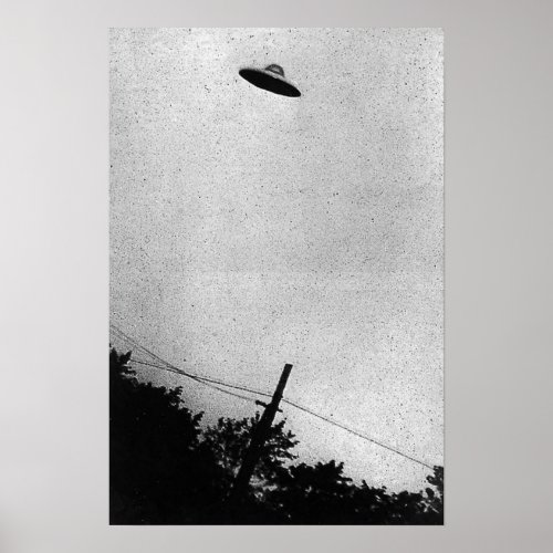 UFO Alien Extraterrestrial Spacecraft Top Secret Poster
