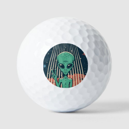 UFO Alien Golf Balls