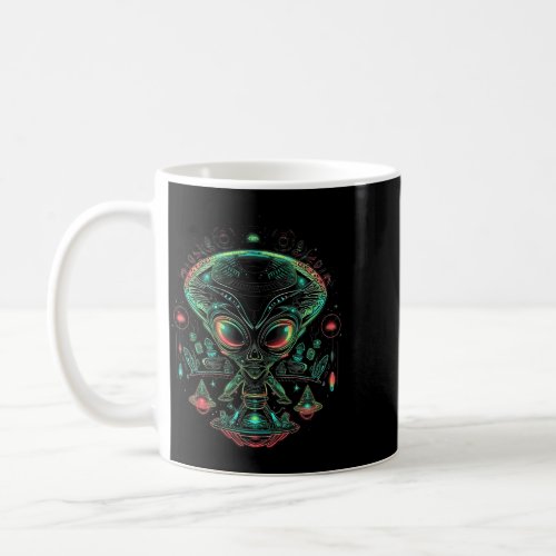 UFO Alien Graphic Tees for Men Women Boys Girls Coffee Mug