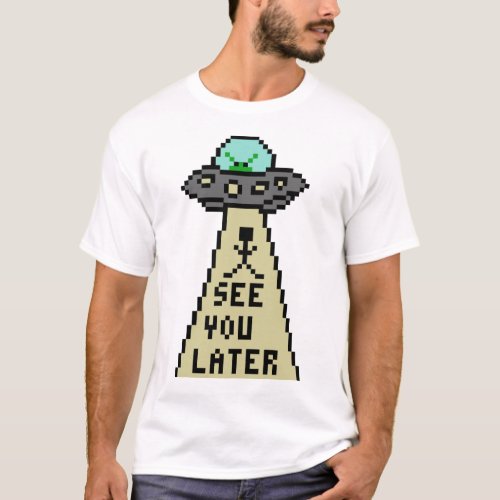 UFO alien Men Women  T_Shirt