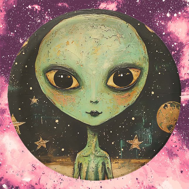 UFO Alien Paper Plates (Creator Uploaded)