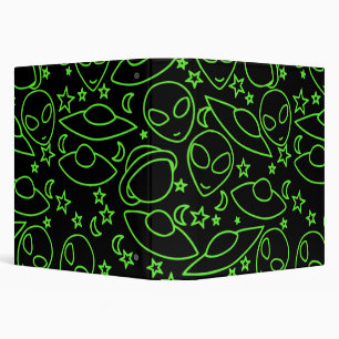 UFO Alien retro 90s UFOS 3 Ring Binder