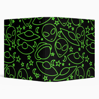 UFO Alien retro 90s UFOS 3 Ring Binder