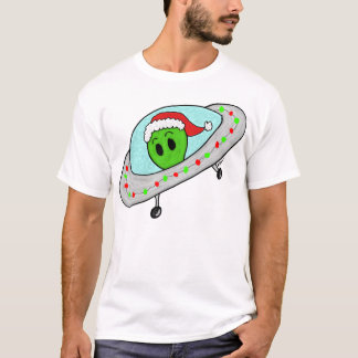 UFO Alien Santa T-Shirt