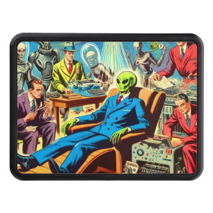Ufo Alien Sci-fi Retro Comics Hitch Cover