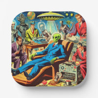 Ufo Alien Sci-fi Retro Comics