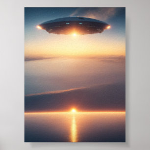 UFO Alien Space Digital Posters & Wall Art