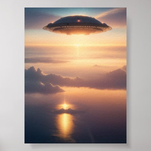 UFO Alien Space Digital Posters  Wall Art