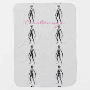 UFO Alien Thunder_Cove Baby Blanket