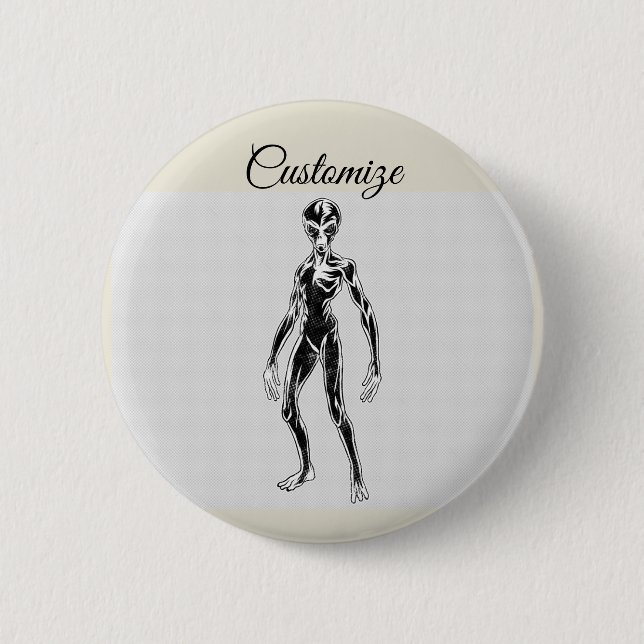 UFO Alien Thunder_Cove Button (Front)