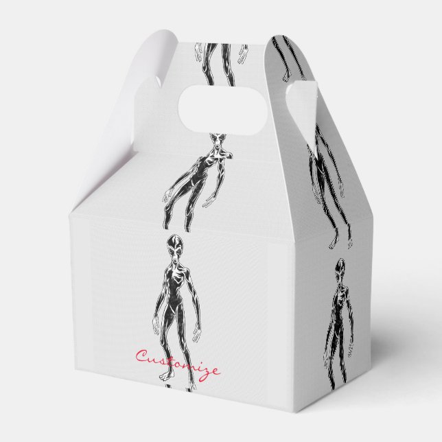 UFO Alien Thunder_Cove Favor Boxes (Front Side)