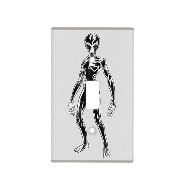 UFO Alien Thunder_Cove Light Switch Cover (Front)