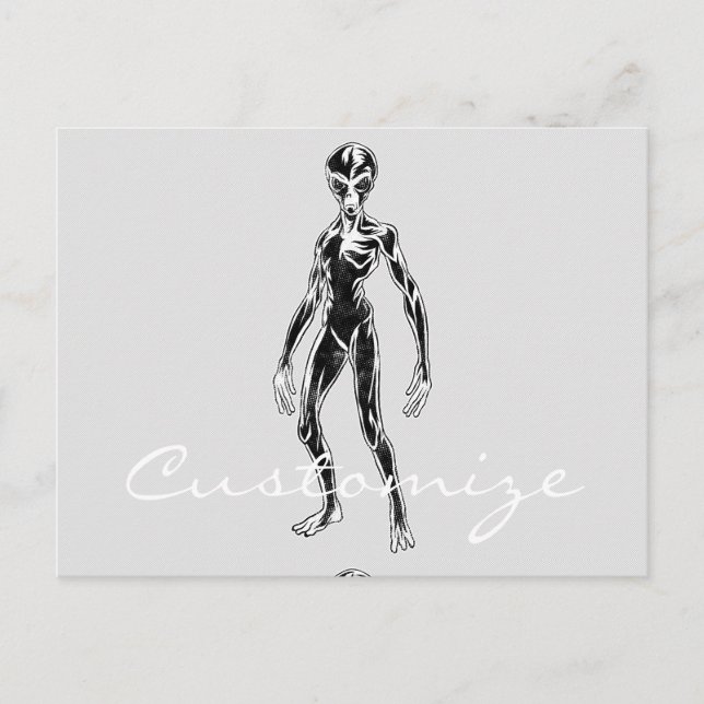 UFO Alien Thunder_Cove Postcard (Front)