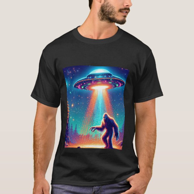 UFO and Sasquatch  T-Shirt (Front)
