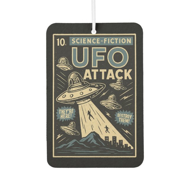 UFO Attack  Air Freshener (Front)