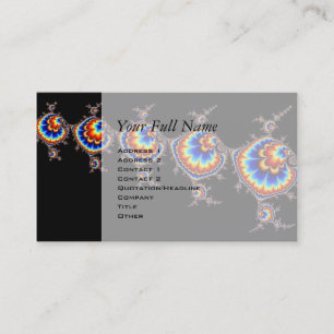 Ufo Attack - Fractal Art Business Card