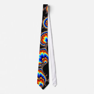 Ufo Attack - Fractal Art Neck Tie